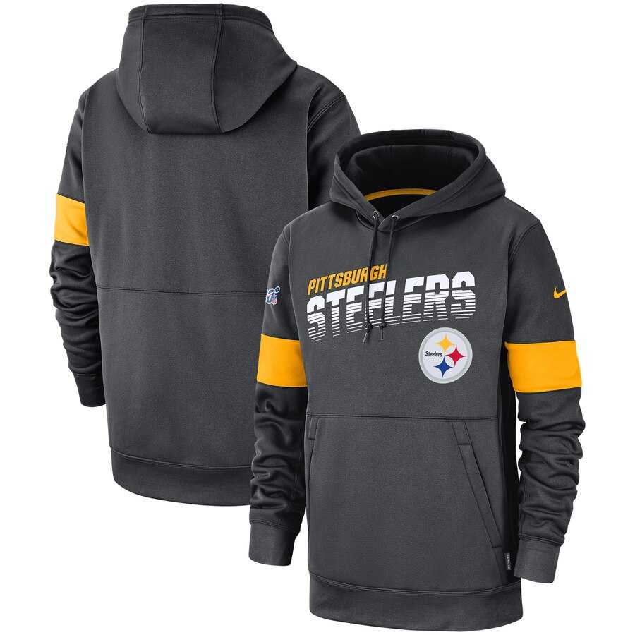 Pittsburgh Steelers Nike Sideline Team Logo Performance Pullover Hoodie Anthracite,We sell and wholesale Pittsburgh Steelers Nike Sideline Team Logo Performance Pullover Hoodie Anthracite on line form chian!